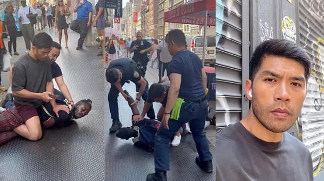 Everyone stared… MMA fighter knocked down an attacker in the middle of the street like this!