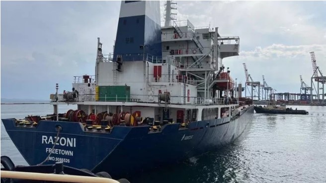 Lebanon refused to accept the ship Razoni, loaded with grain from Ukraine