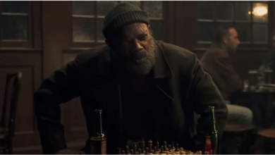 Photo of Nick Fury drinks and plays chess in Secret Invasion clip