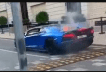 Photo of A Lamborghini Photo Shoot Gone Wrong: A Fiery Surprise in Moscow
