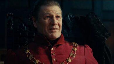 Photo of Sean Bean in the trailer for the detective historical series Shardlake about a hunchback lawyer from Tudor times